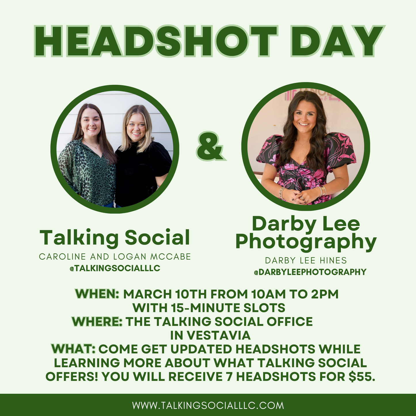 Headshot Day - March 10th, 2025